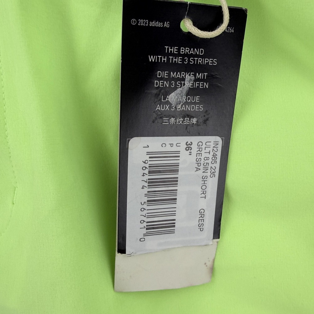 Adidas Shorts Mens 36 Green Ultimate365 Microfiber Chino Golf IN2465 NWT - Picture 3 of 9
